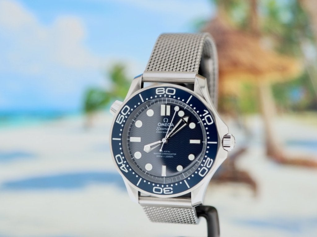 Omega Seamaster J.Bond 007 60th Anni. Briljante Staat 6-2024, Staal, Staal, Polshorloge, Ophalen of Verzenden