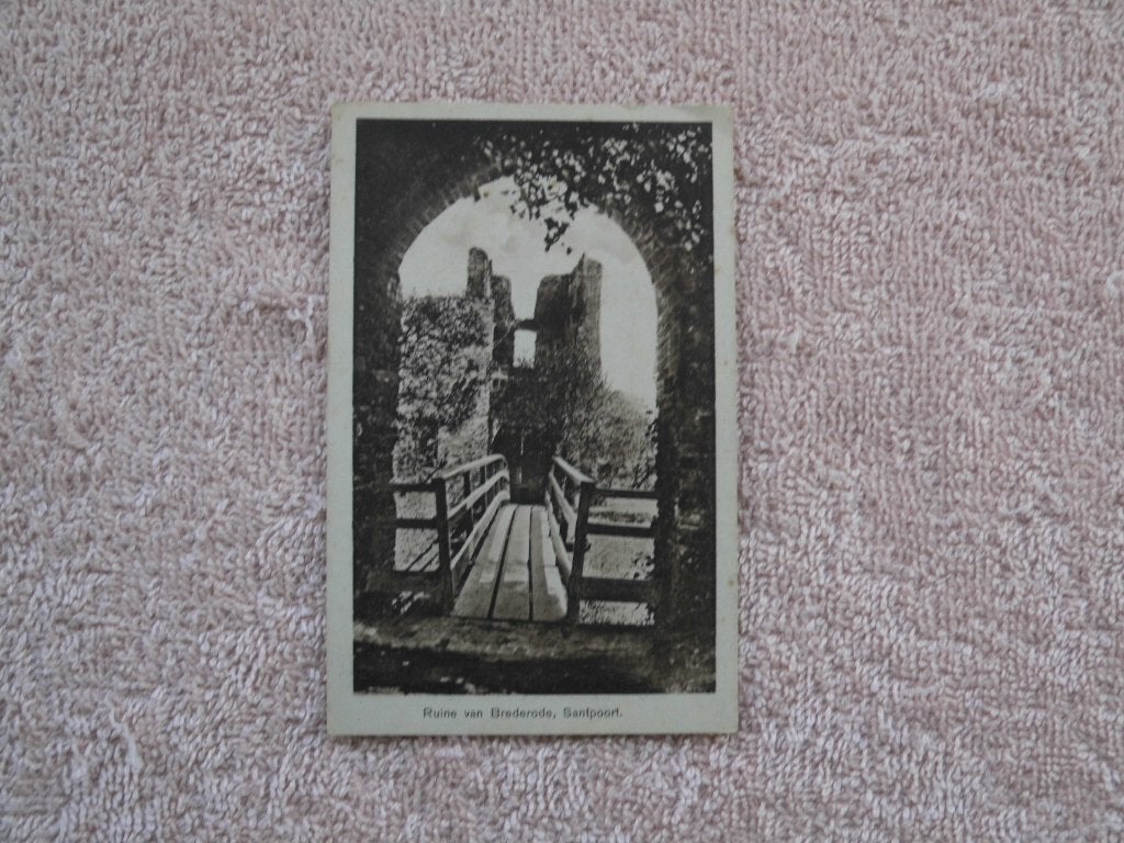 Oude Ansichtkaart Ruïne van Brederode, Santpoort, Ophalen of Verzenden, Voor 1920, Ongelopen, Noord-Holland