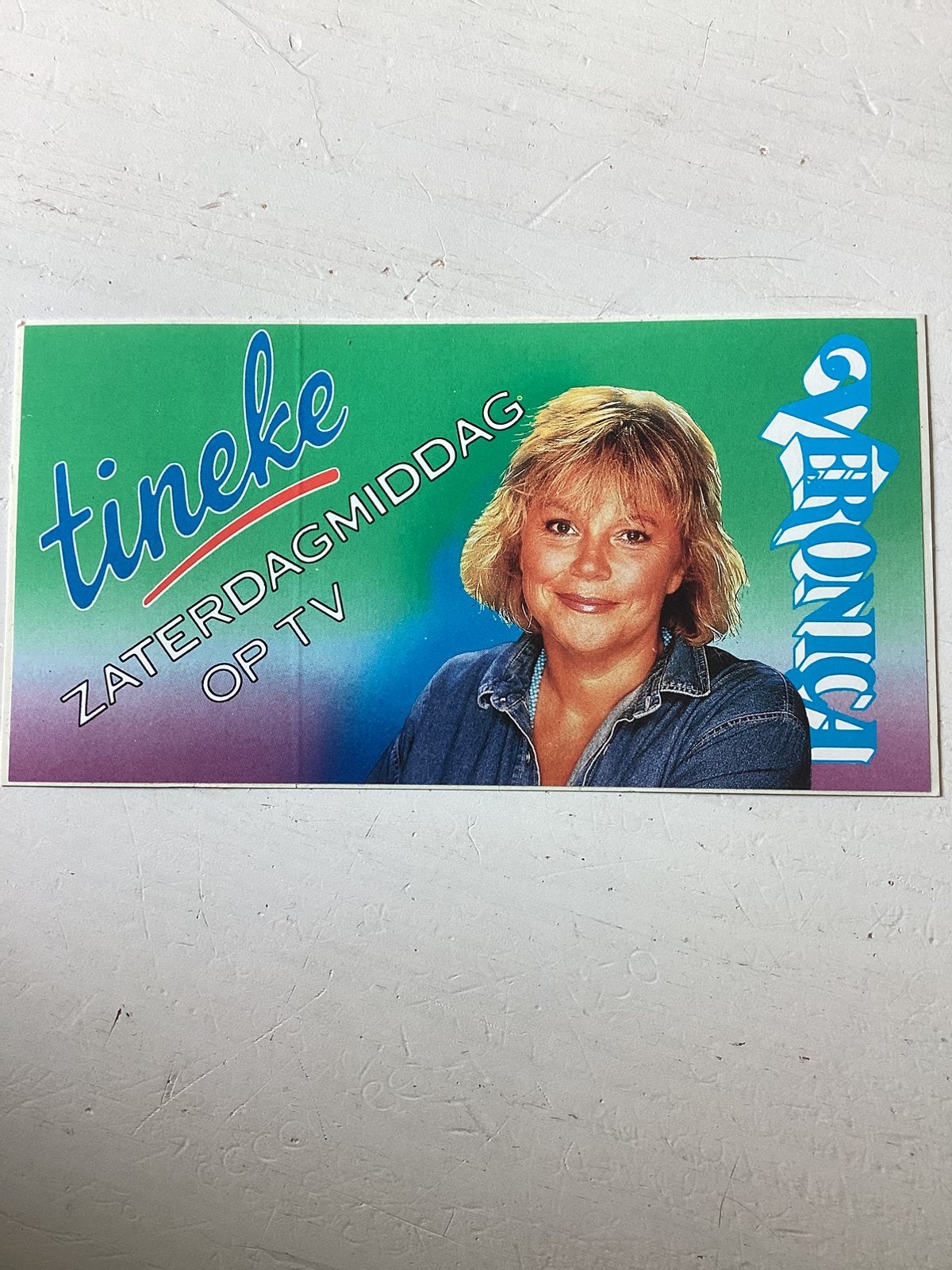 Sticker Tineke de Nooij (Veronica), Verzenden, Zo goed als nieuw, Film, Tv of Omroep