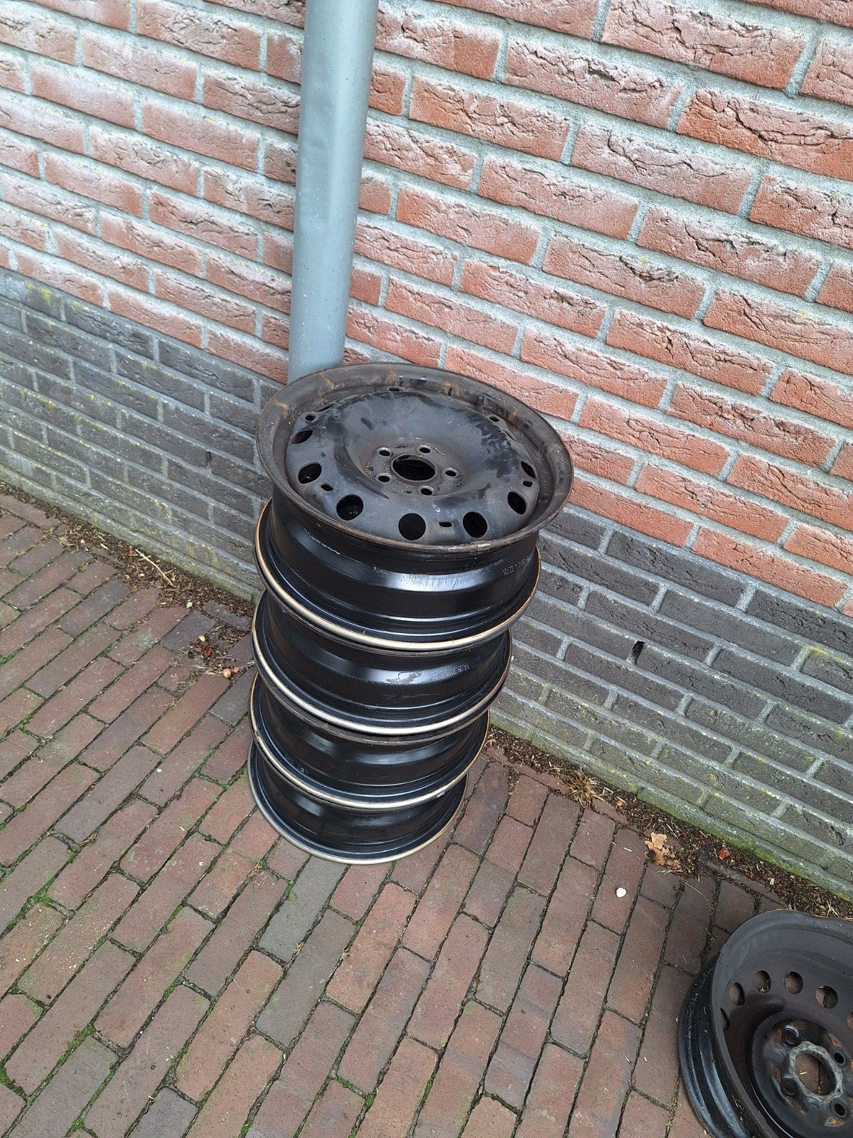 set stalen velgen, Ophalen