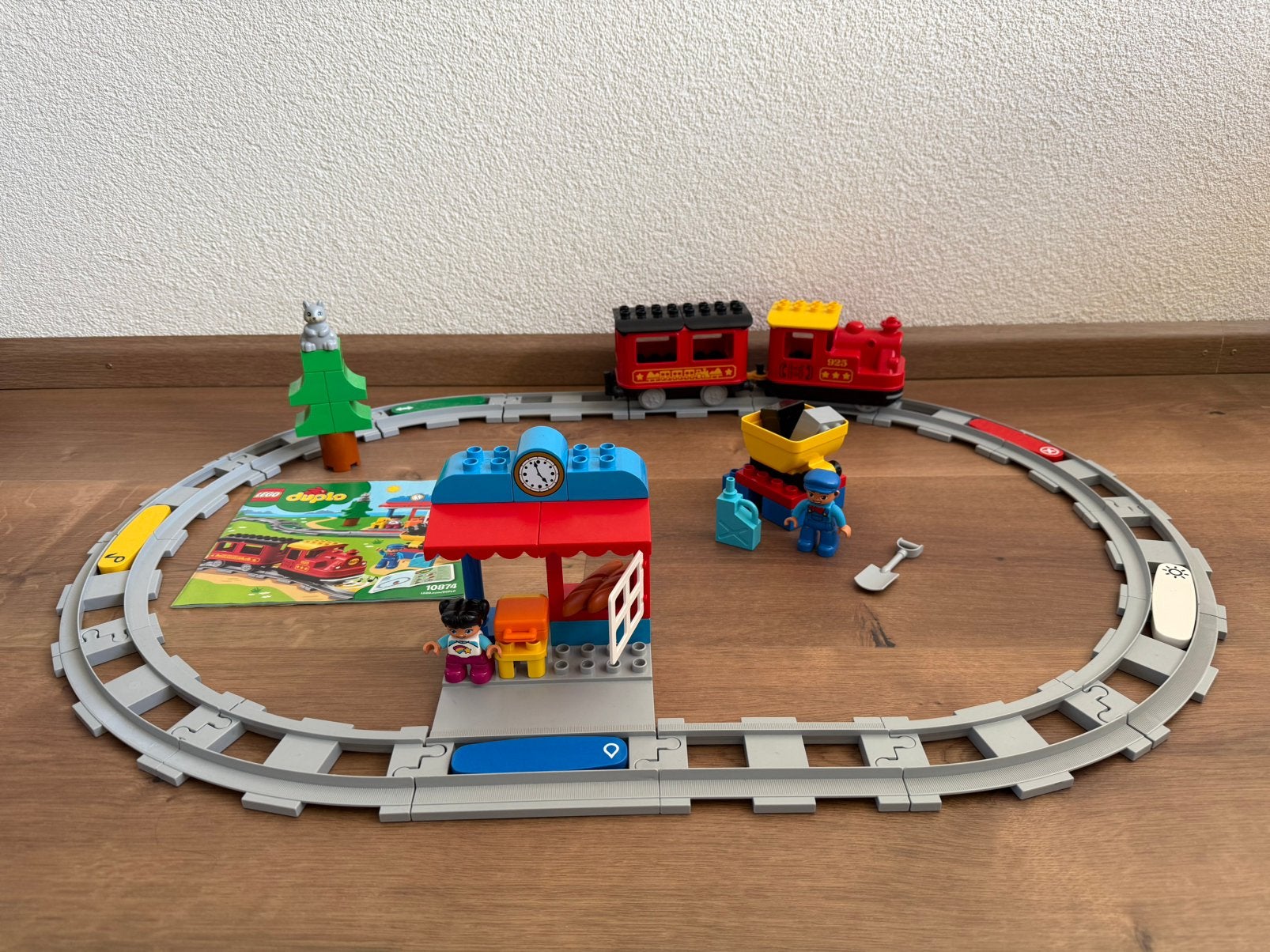 Complete LEGO Duplo stoomtrein 10874, Inclusief instructies, Gebruikt, Ophalen of Verzenden, Duplo