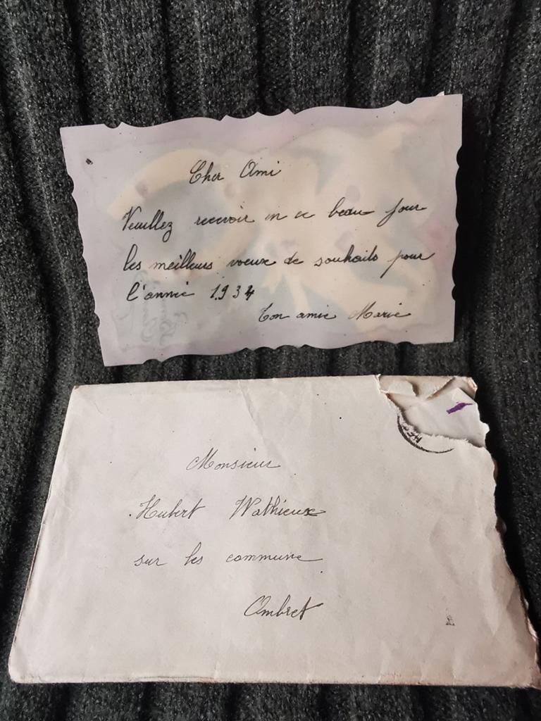 Antieke ansichtkaart 1930 uit België, handgemaakt Miekje, Ophalen of Verzenden, Voor 1920, Brussel (Gewest)