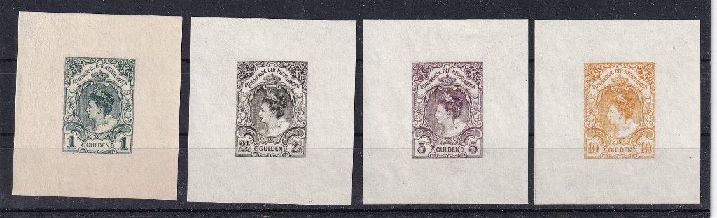 D2) 1899 4x proef serie NL nr 77/80 MNH geen garantie, Verzenden, T/m 1940, Postfris