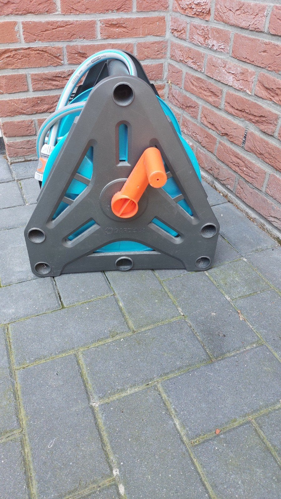 Gardena tuinslang met haspel., Ophalen, Zo goed als nieuw, Tuinslang