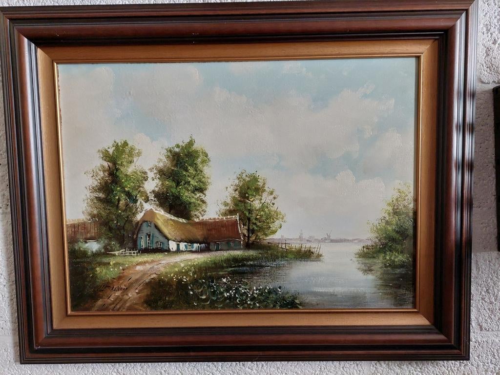 Olieverfschilderij B. de Vries, Ophalen