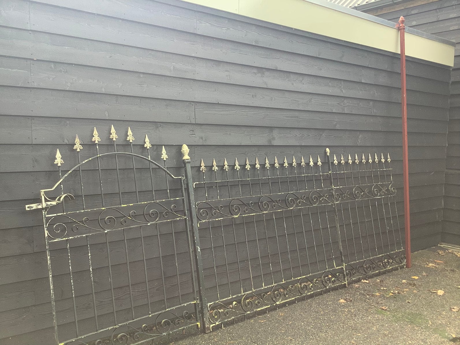 Mooi smeedijzeren hekwerk inclusief poort., Ophalen, Met poort, Gebruikt, Sierhekwerk