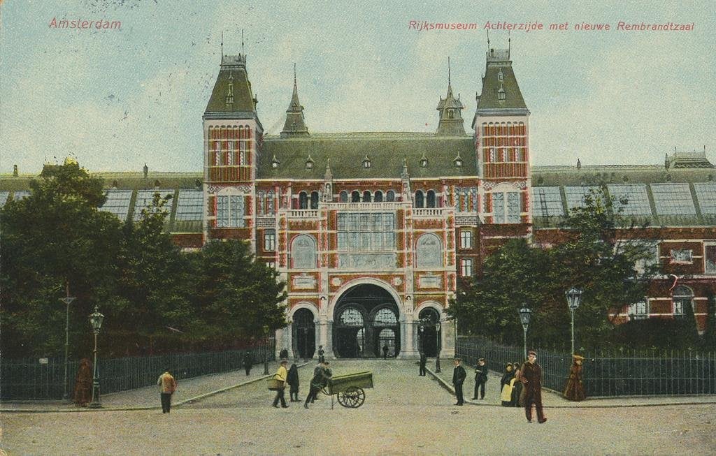 Amsterdam - Rijksmuseum Achterzijde [003-7086, Verzenden, 1920 tot 1940, Gelopen, Noord-Holland