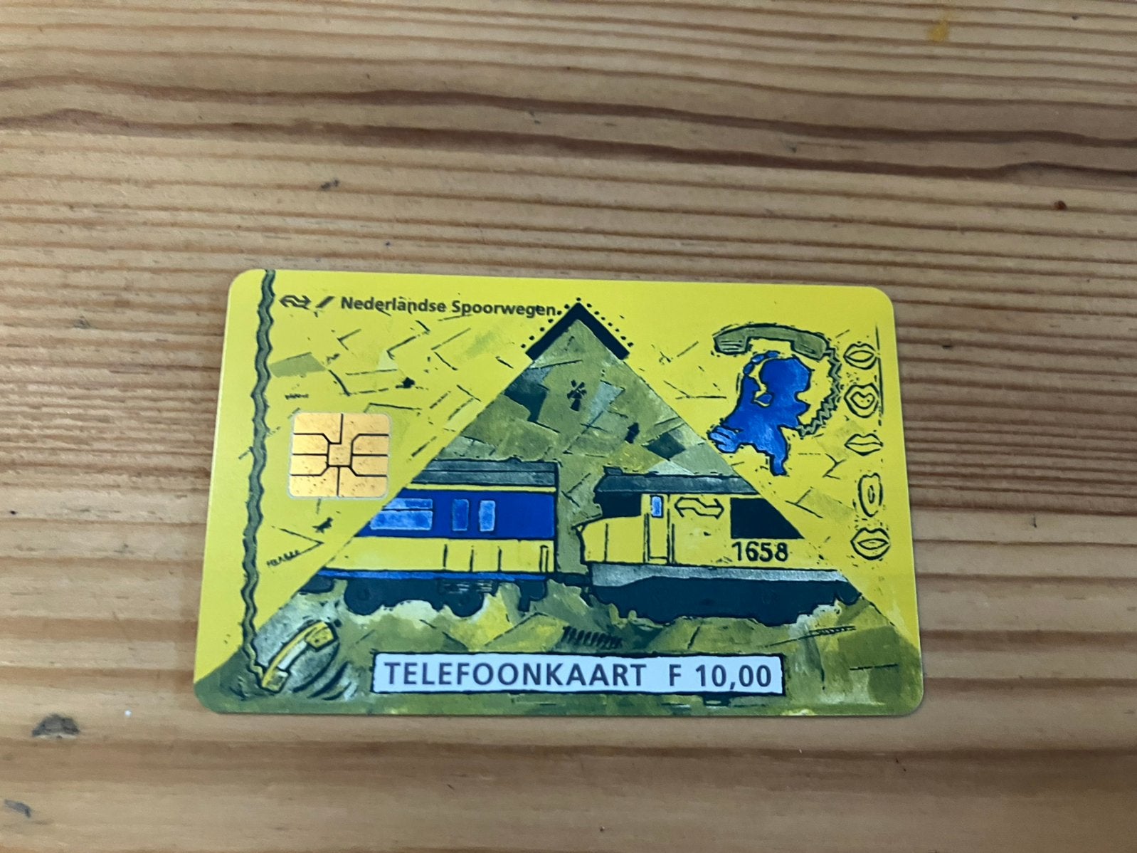 Telefoonkaart Nederlandse spoorwegen NS, Verzamelen, Spoorwegen en Tramwegen, Ophalen of Verzenden, Zo goed als nieuw, Trein, Overige typen
