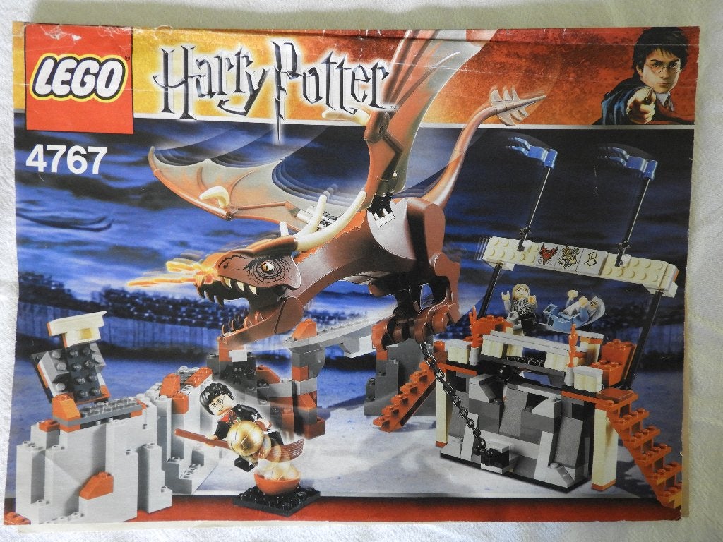 Lego 4767 Harry and the Hungarian Horntail, Compleet, Gebruikt, Lego, Harry Potter