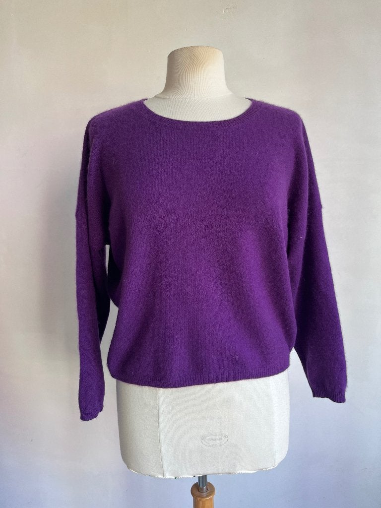 cashmere trui paars absolut cashmere, Maat 38/40 (M), Paars, Zo goed als nieuw, Verzenden
