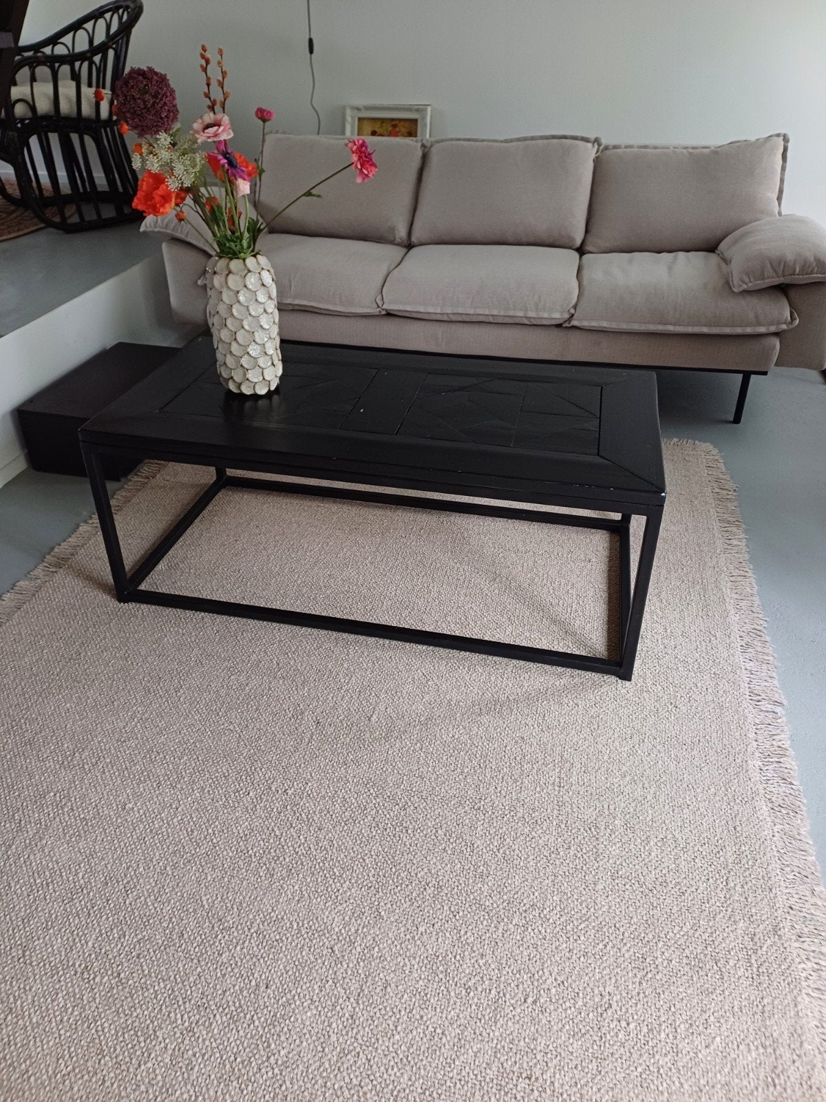 salontafel ingelegd hout, Ophalen, 100 tot 150 cm, 50 tot 100 cm, Zo goed als nieuw