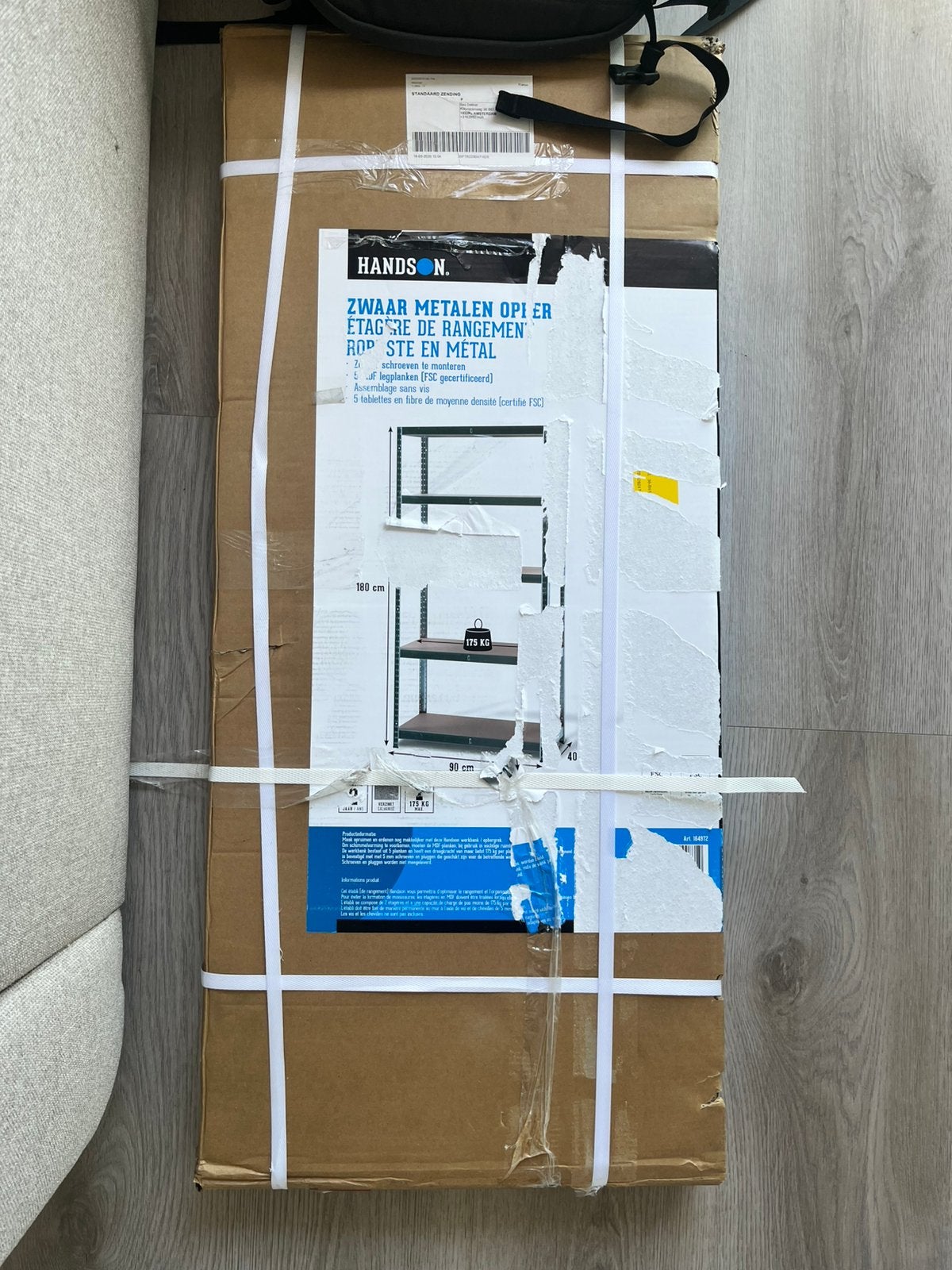 Nieuwe Handson stellingkast zwaar metaal 180x90x40 cm 175 kg, Ophalen of Verzenden, Nieuw
