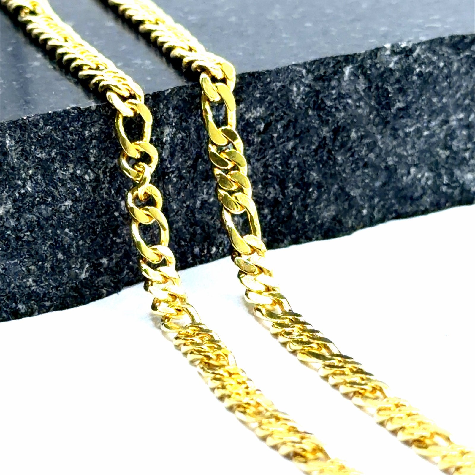 Gouden Figaro ketting - 18 karaat, W, Nieuw, Ophalen of Verzenden, W