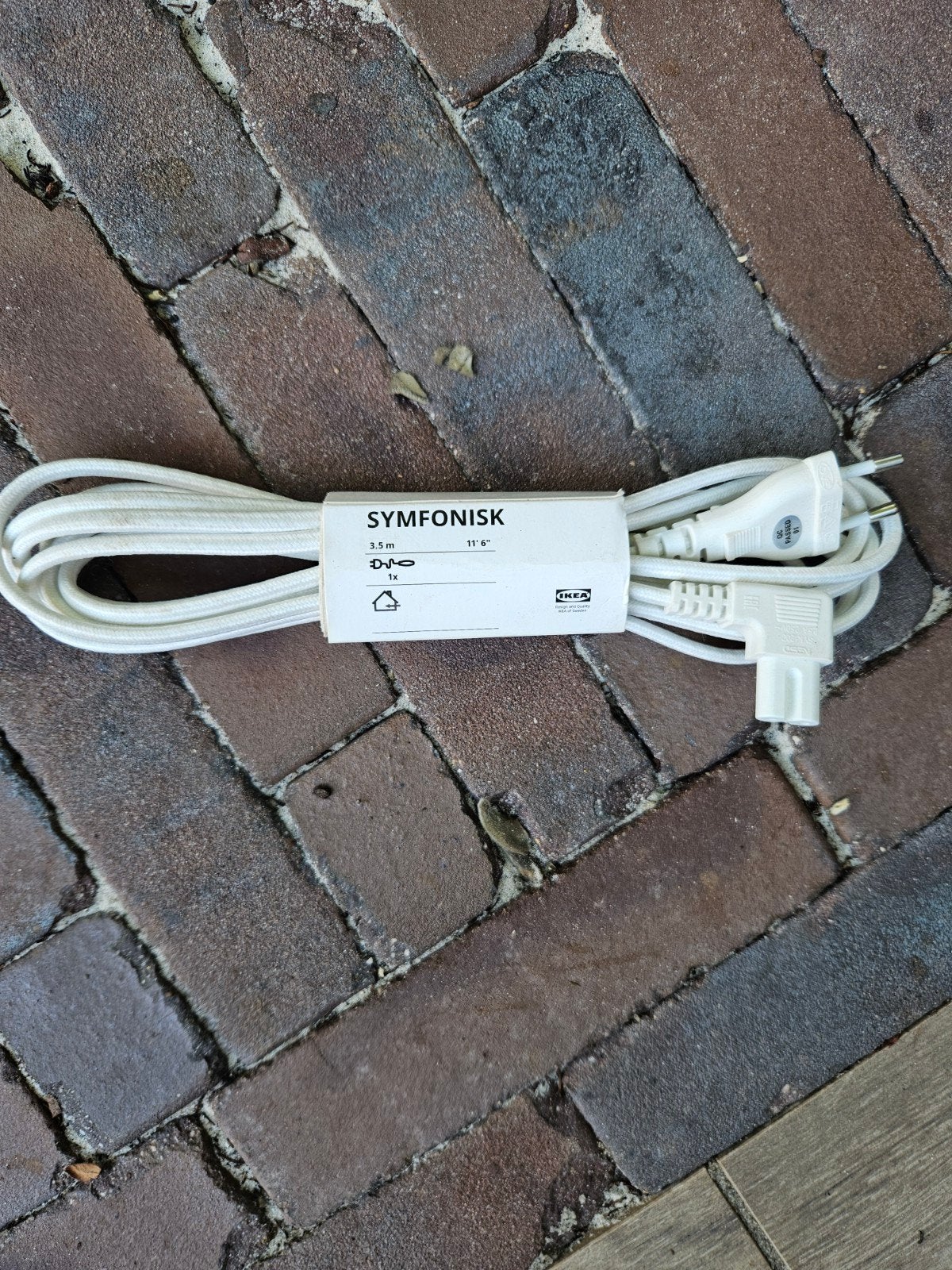 IKEA SYMFONISK Stroomkabel, Ophalen, Nieuw, Wit, IKEA