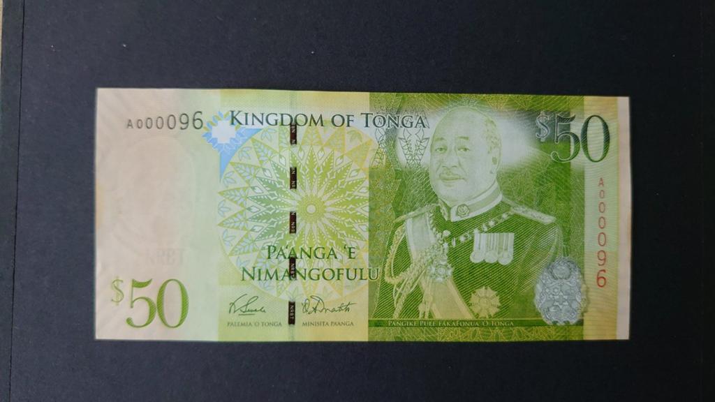 ** Tonga 50 pa'anga 2009 UNC p42a low number!  **, Ophalen of Verzenden, Los biljet