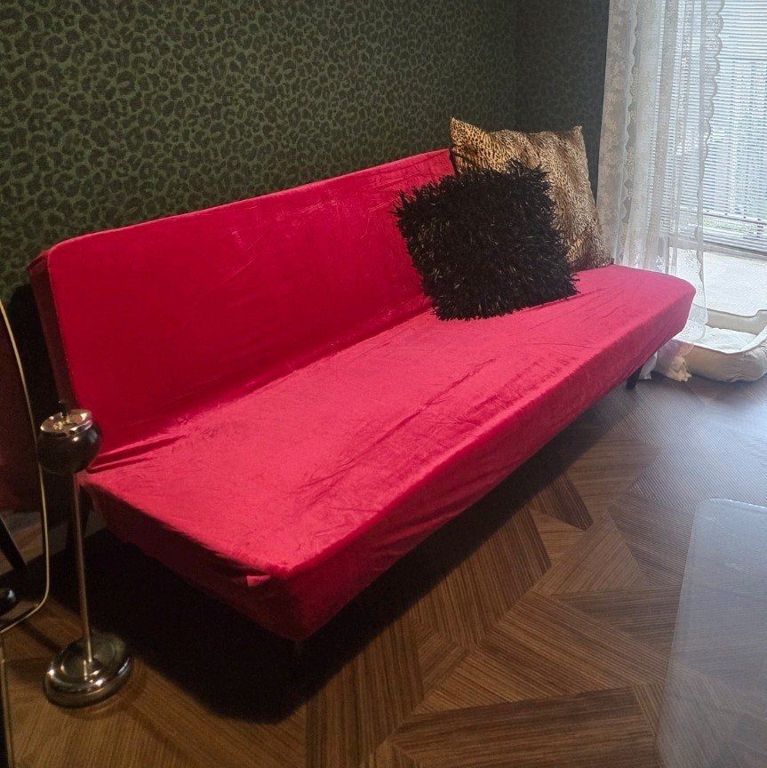 Slaapbank hoes roze 160-190 cm nieuw, 150 tot 200 cm, 75 tot 100 cm, Ophalen of Verzenden, Nieuw