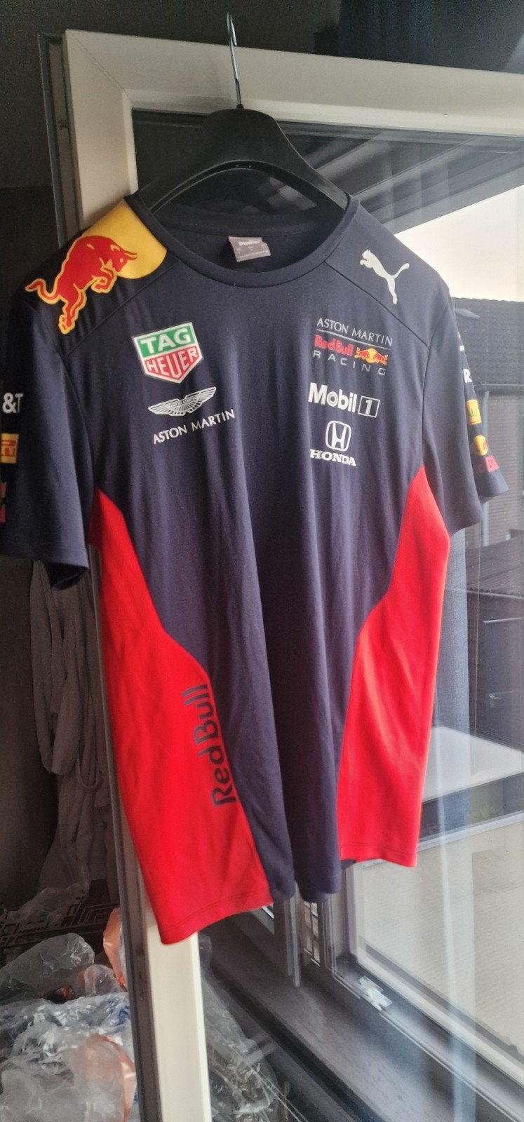 Red bull tshirt origineel maat L, Blauw, Ophalen of Verzenden, Zo goed als nieuw, Puma