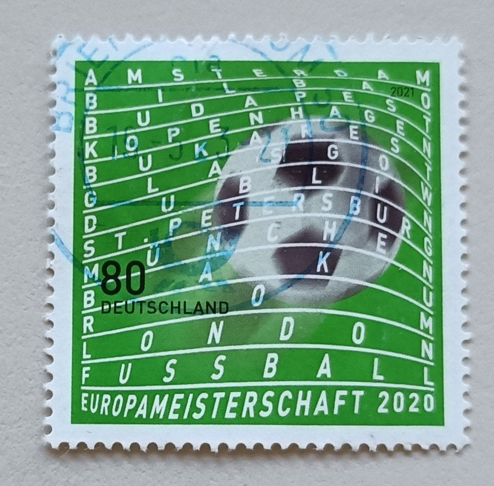 Duitsland-Germany 2021 UEFA 2020 mich 3611 gest, Ophalen of Verzenden, 1990 tot heden, Gestempeld