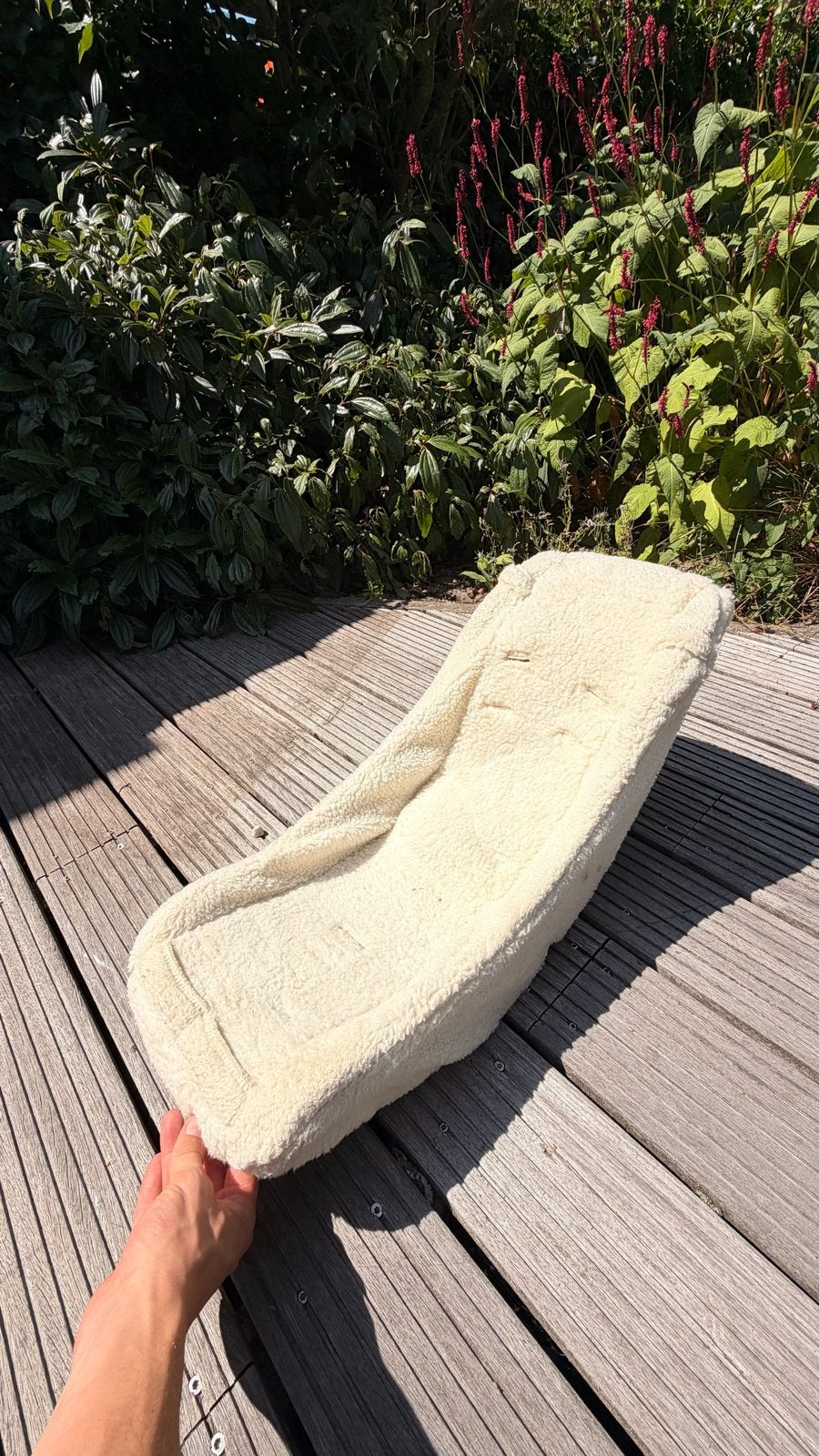 Zitverkleiner Urban Arrow met teddy stof hoes, Gebruikt, Overige methoden, Ophalen of Verzenden, 0 t/m 10 kg