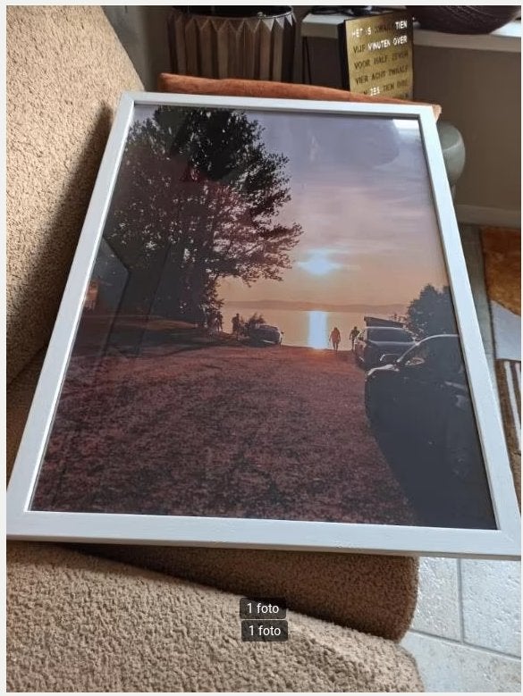 Fotolijst wit 50x70 cm, Ophalen, Nieuw, Fotolijst, Wit