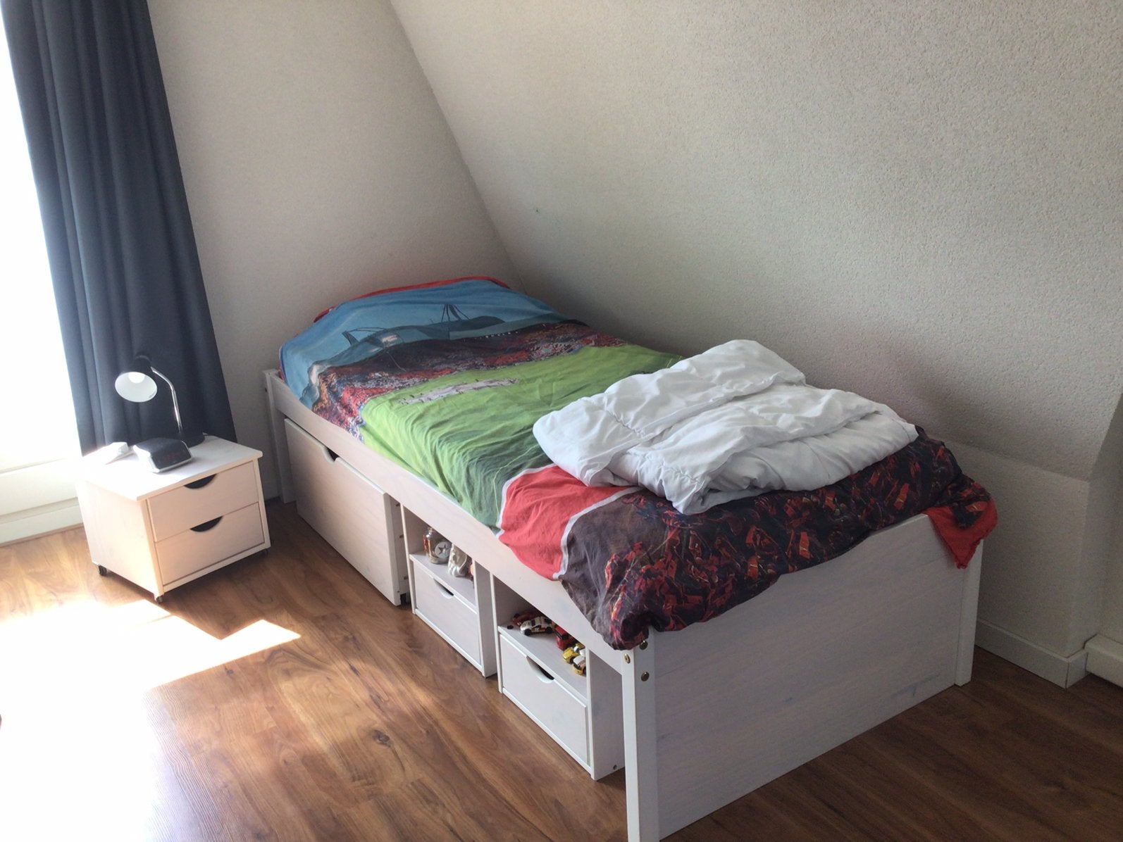 Bed, Ophalen, Zo goed als nieuw, 180 cm of meer, 85 tot 100 cm