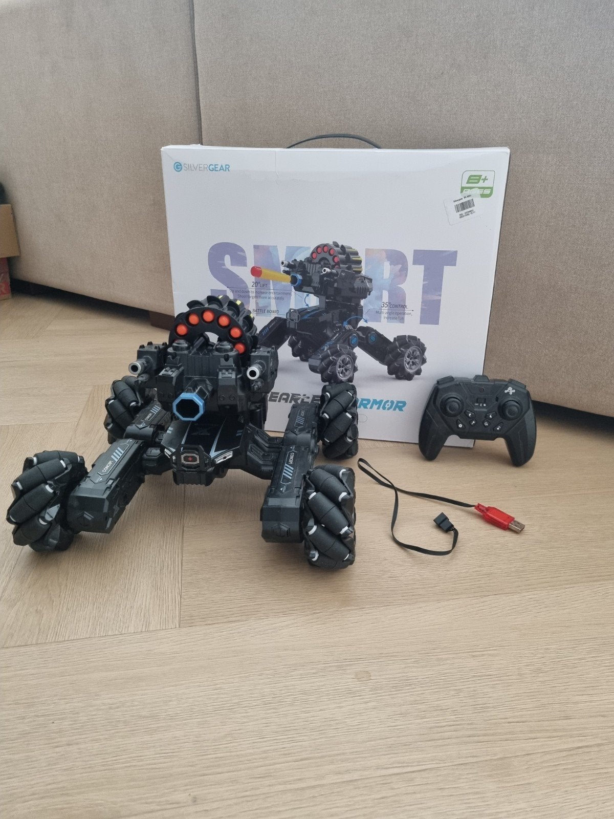 Silvergear Fearless Armor Bestuurbare Auto, Ophalen of Verzenden, Zo goed als nieuw, Overige schalen, Auto offroad