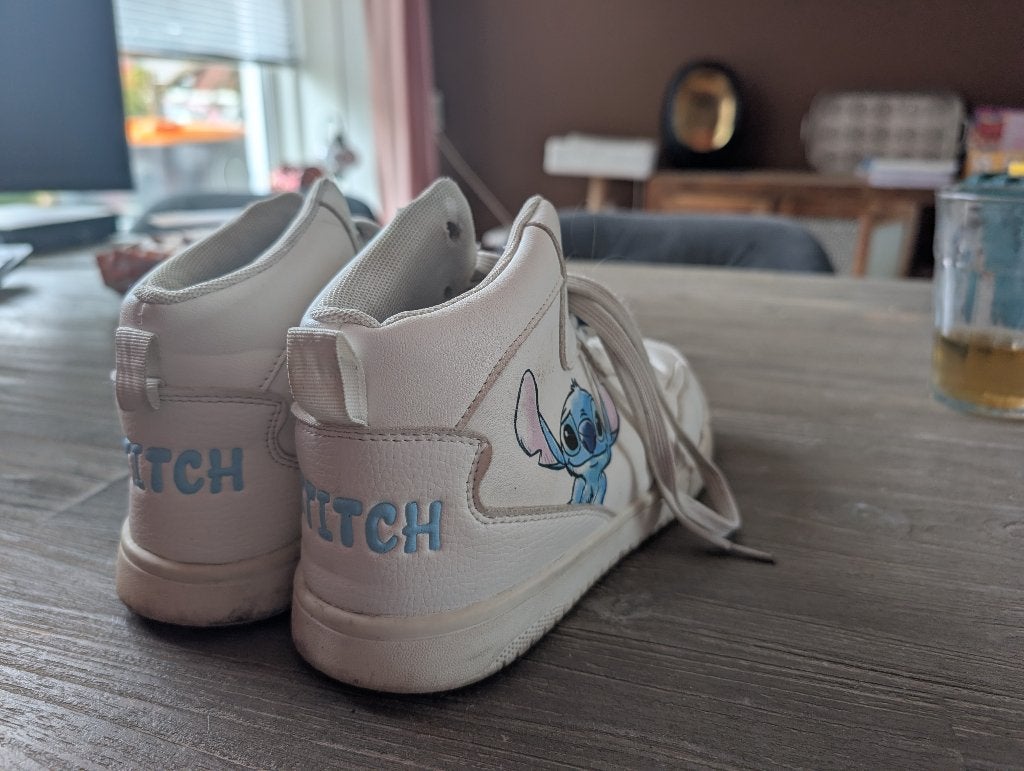 Stitch sneakers, Ophalen, Wit, Sneakers of Gympen, Gedragen