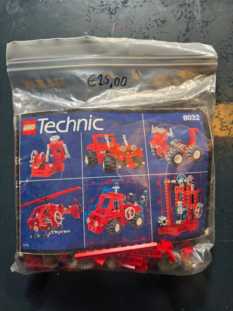 LEGO Technic 8032 onderdelen - Vintage set, Kinderen en Baby's, Speelgoed | Bouwstenen, Gebruikt, Overige merken, Ophalen of Verzenden