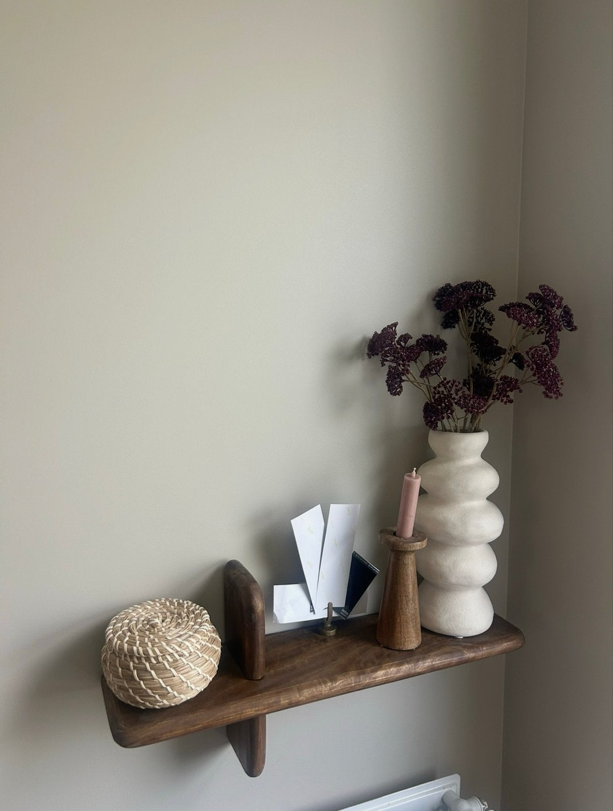 Wandplank walnoot hout Woonexpress, Ophalen, Zo goed als nieuw