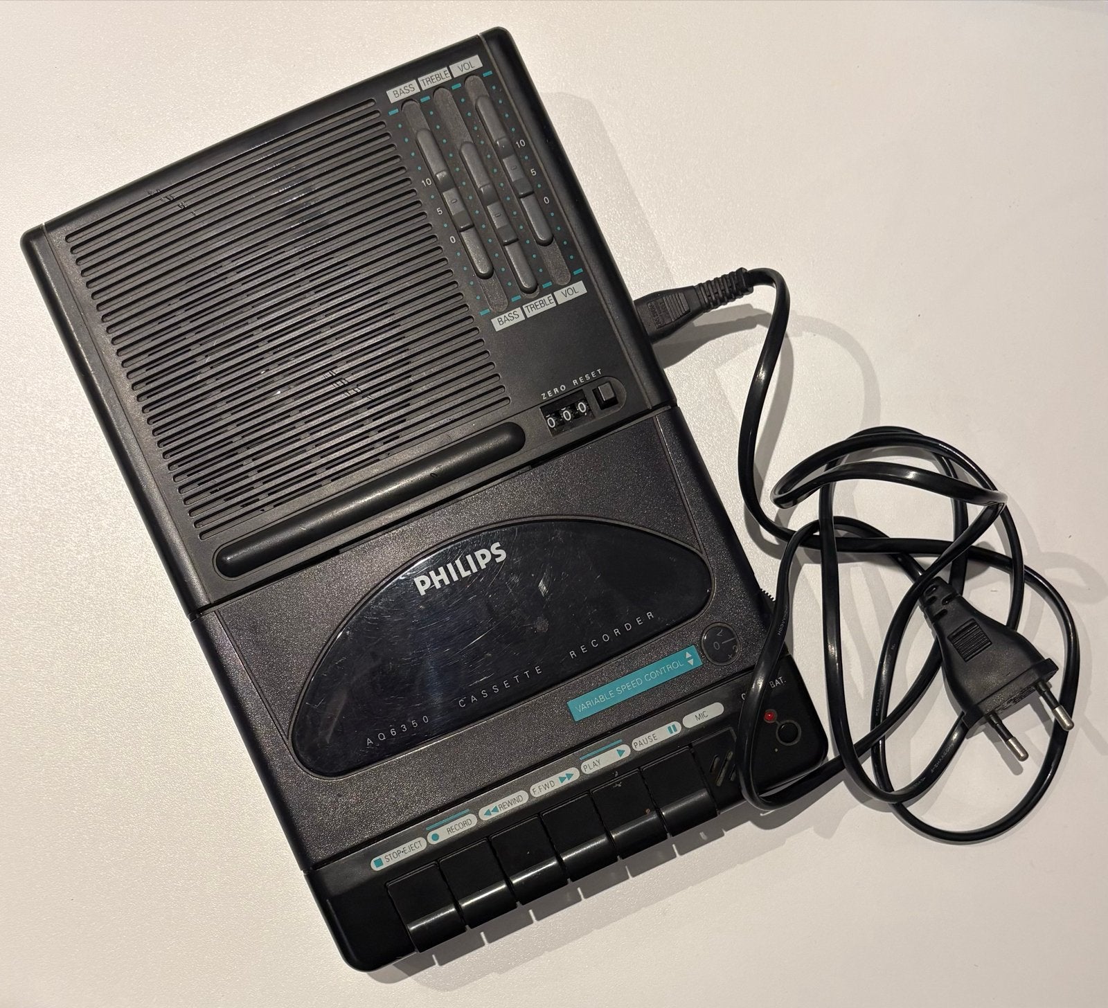 Philips Cassette Recorder AQ6350, Ophalen of Verzenden, Philips