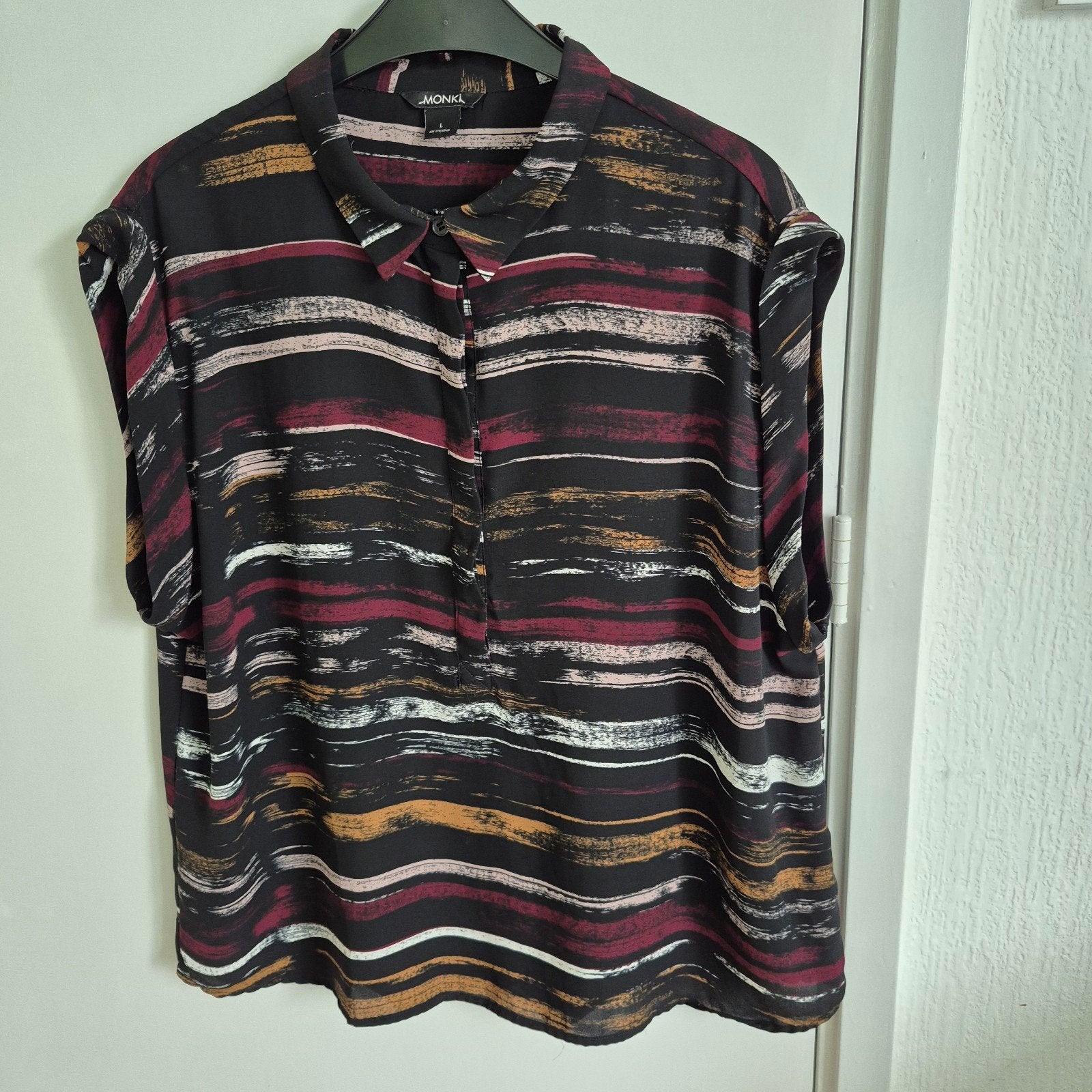 MONKI dames blouse maat L, zo goed als nieuw, Meerkleurig, Maat 42/44 (L), Ophalen of Verzenden, Zo goed als nieuw