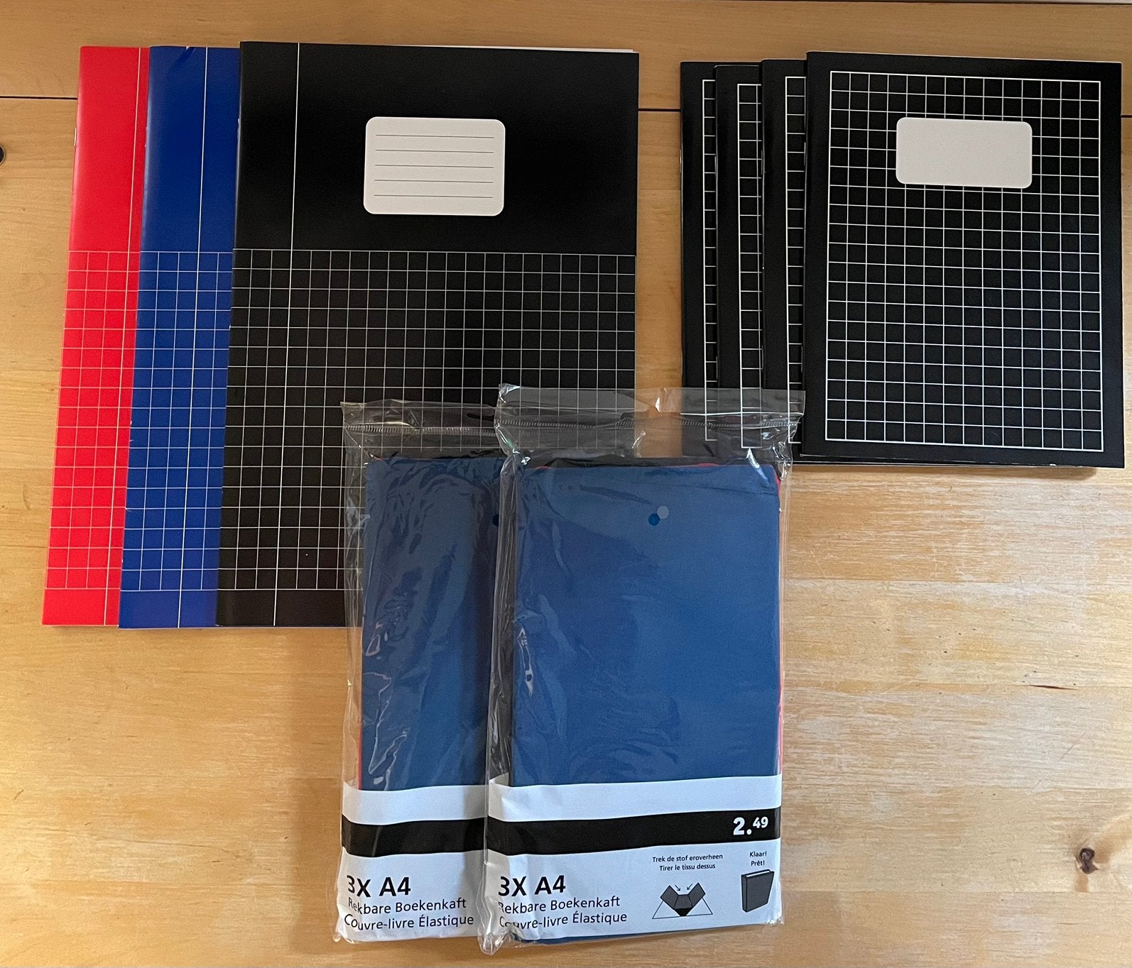 Nieuwe schoolspullen schriften en boek kaften, Ophalen, Nieuw