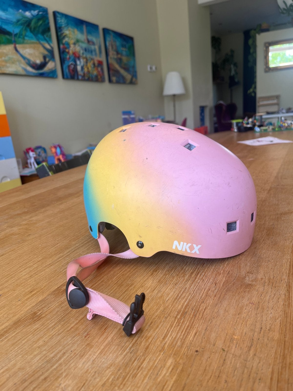 NKX Brain Saver Helm - Pastel Fade - Maat M (54-57cm), Ophalen of Verzenden, Gebruikt, M, Dame