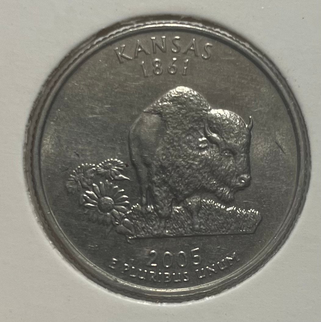 1/4 dollar Amerika 2005 Kansas, Ophalen of Verzenden, Noord-Amerika