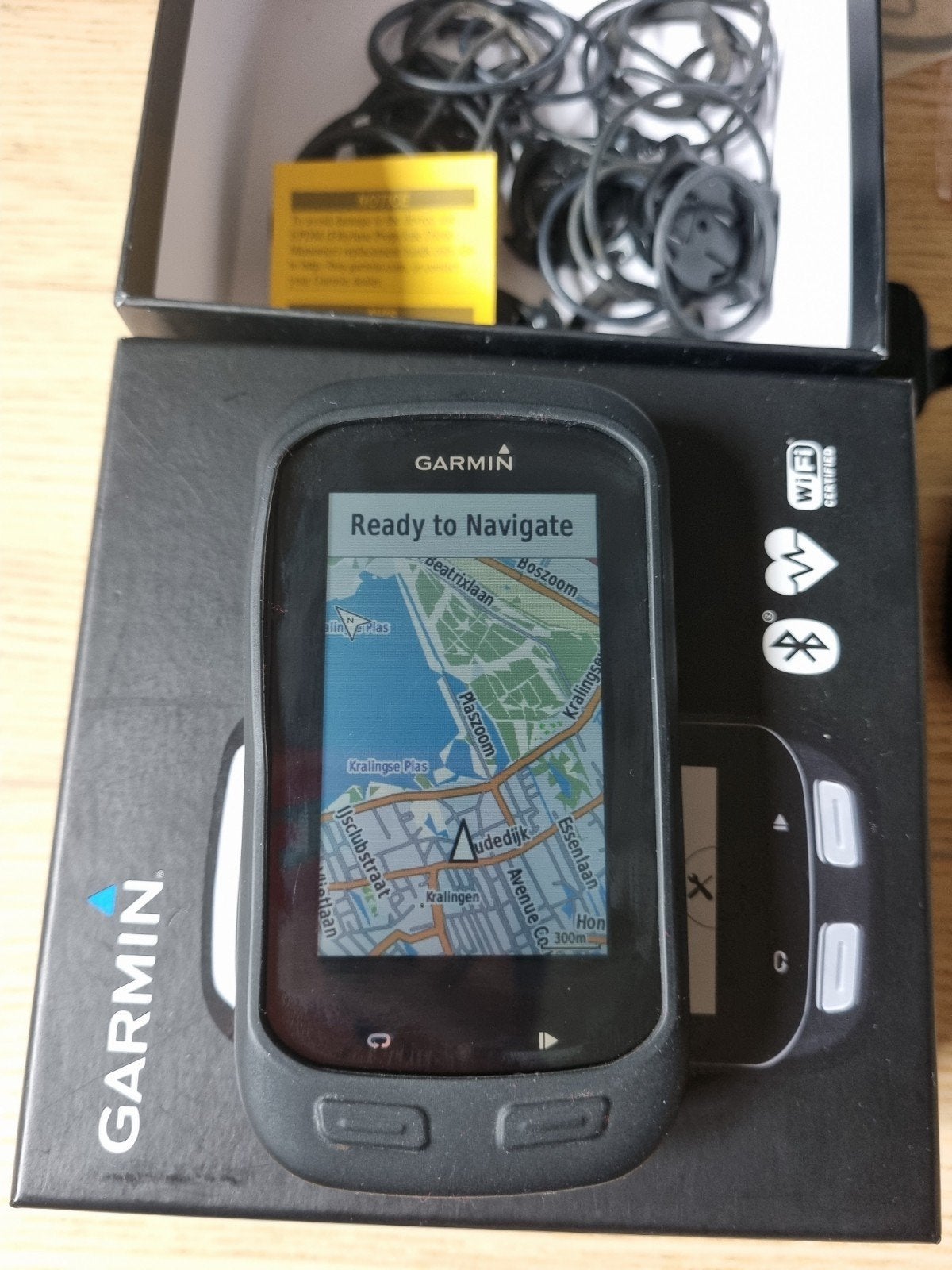 Garmin Edge 1000 Fietscomputer met Speed and Cadence Sensor, Fietsen en Brommers, Ophalen of Verzenden, Cadanssensor, Zo goed als nieuw
