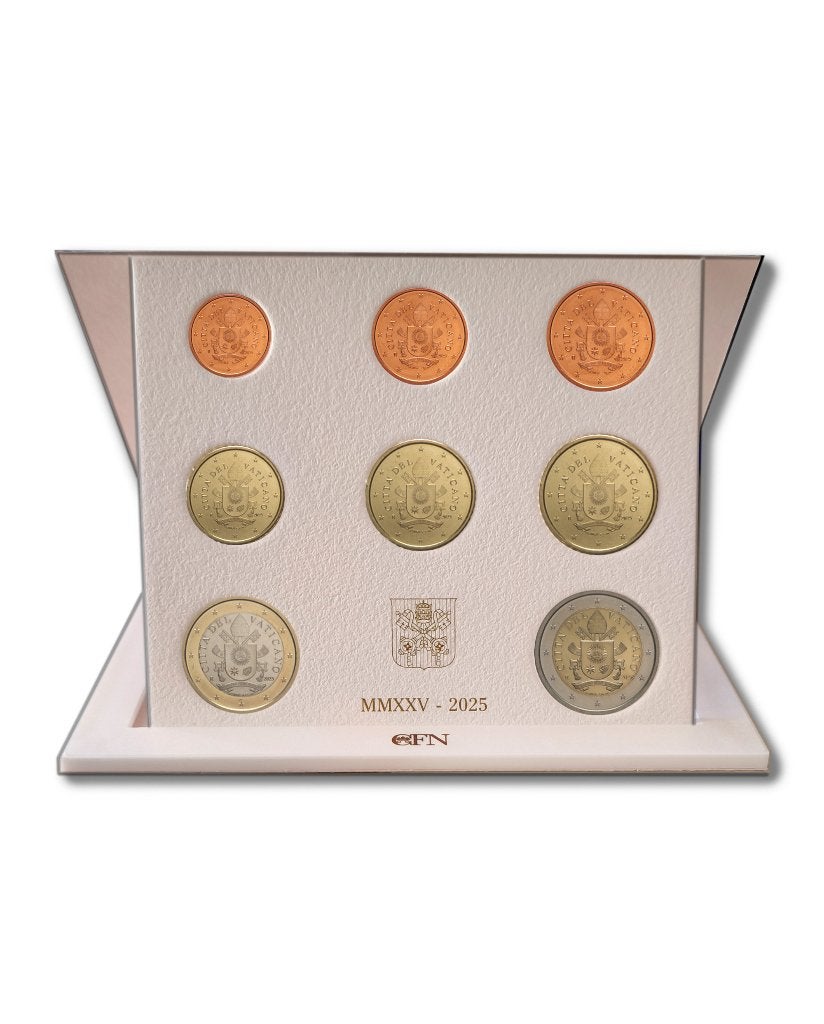 BU Set 1 cent t/m 2 Euro Vaticaanstad Vaticaan 2025, Ophalen, Vaticaanstad, Overige waardes, Setje