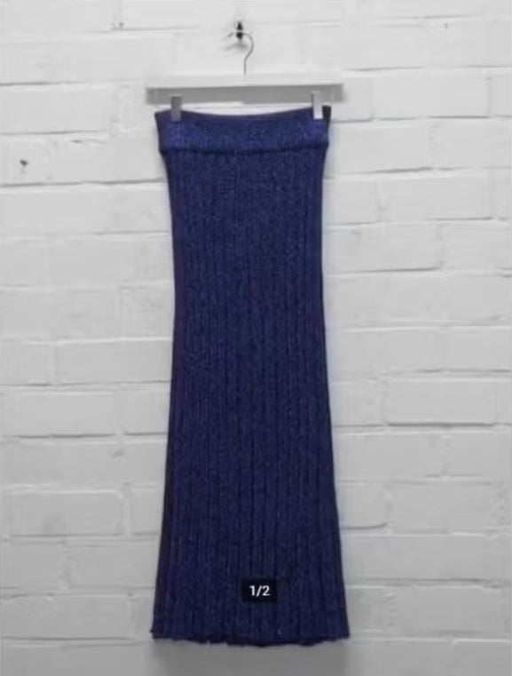 Valentine Witmeur Lab - Plisserok maat XS/S - Nieuw €295, Kleding | Dames, Blauw, Nieuw, Ophalen of Verzenden, Maat 34 (XS) of kleiner