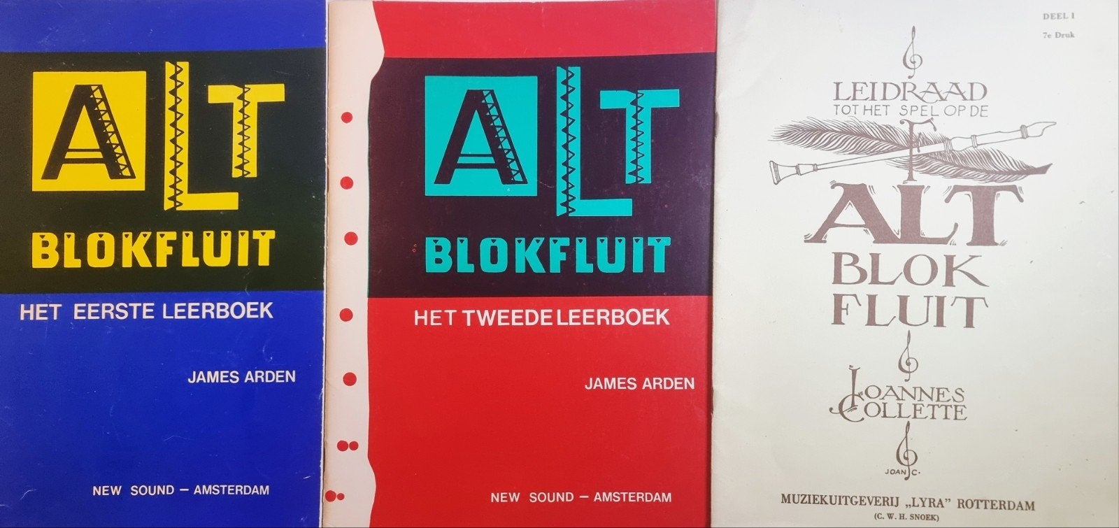 Alt Blokfluit Leerboeken  James Arden & Joannes Collette Bl2, Gebruikt, Verzenden, Les of Cursus, Blokfluit