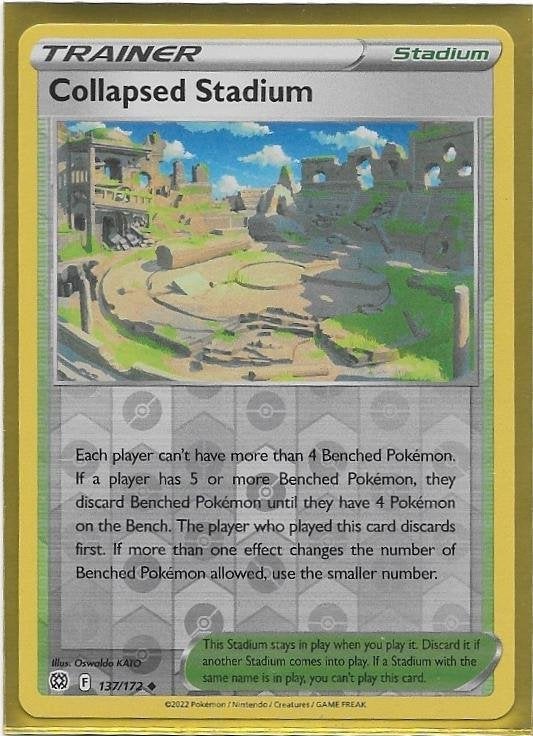 Brilliant Stars,  Collapsed Stadium [reverse] 137/172, Verzenden, Nieuw, Losse kaart
