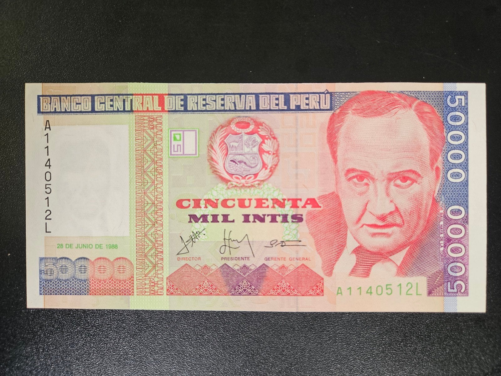 Peru pick 142 1988 UNC, Ophalen of Verzenden, Zuid-Amerika, Los biljet