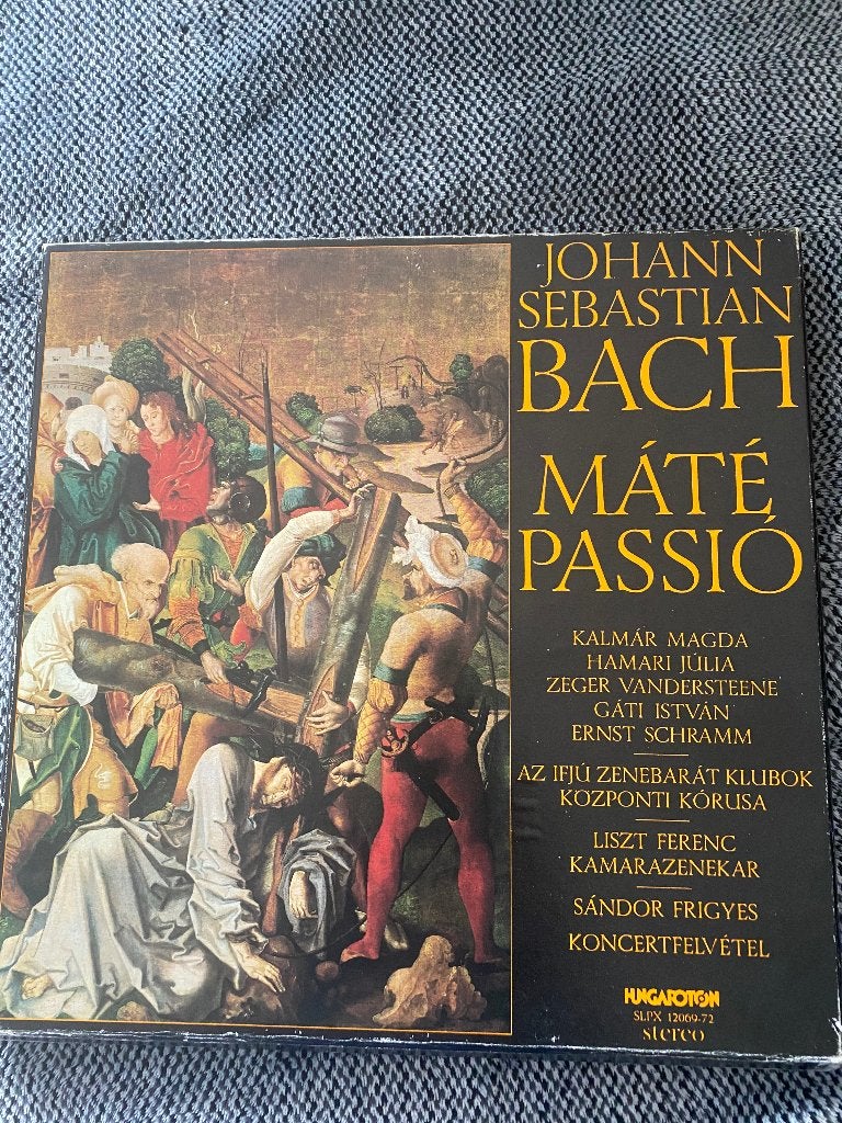 Lp johann sebastian bach Mate Passio, Cd's en Dvd's, Vinyl | Klassiek, Gebruikt, Inclusief boekje, Overige typen, Ophalen of Verzenden