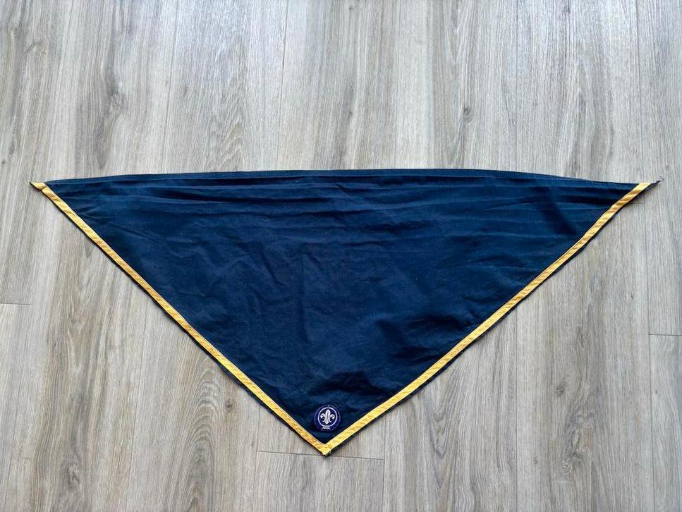 Scouting Das Blauw met Gele Rand en Fleur-de-lis, Verzamelen, Scouting, Gebruikt, Pet, Hoed of Sjaal, Ophalen of Verzenden