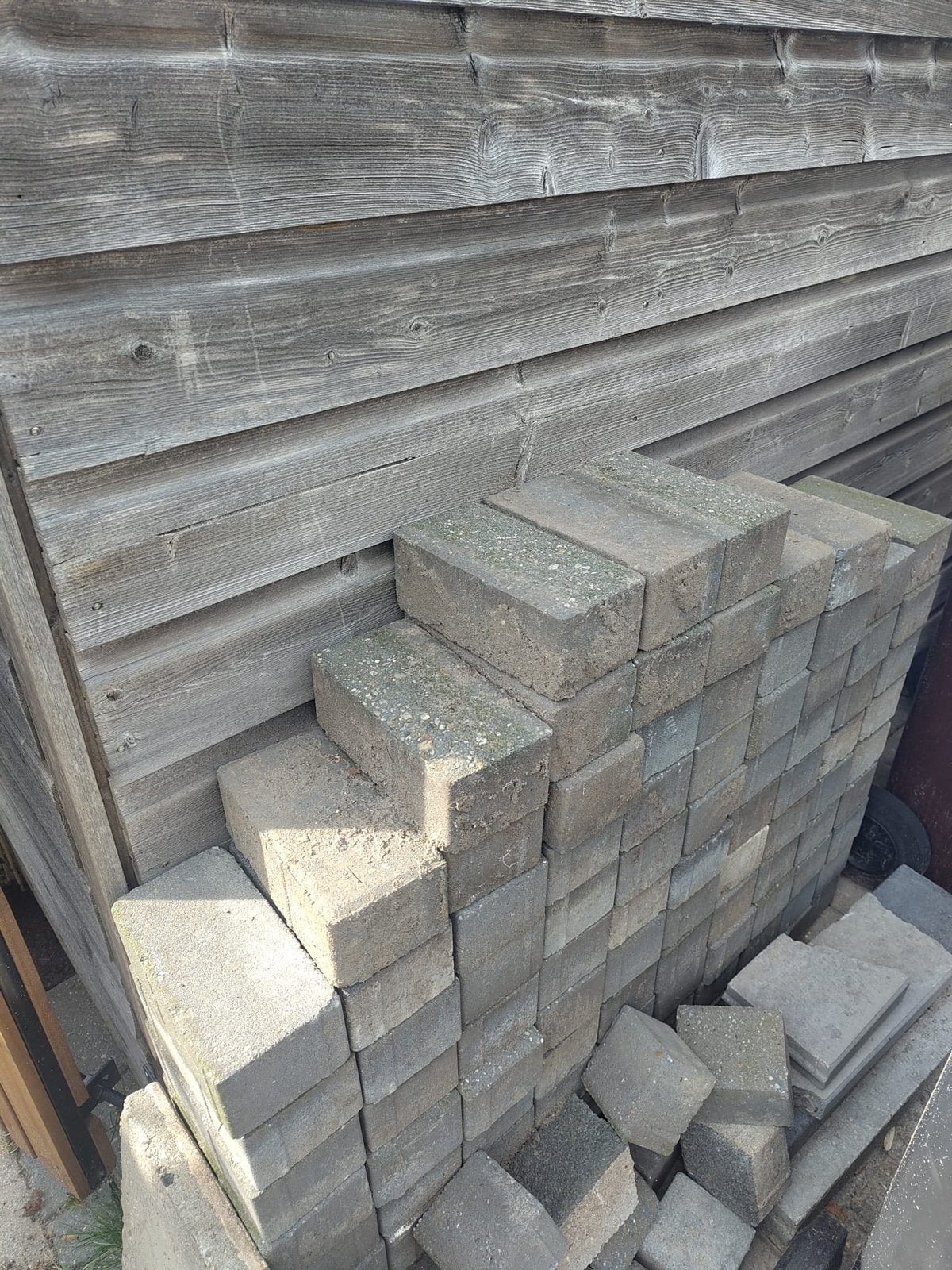 Bestrating - gratis ophalen, Tuin en Terras, Ophalen, Gebruikt, Klinkers, Minder dan 5 m²