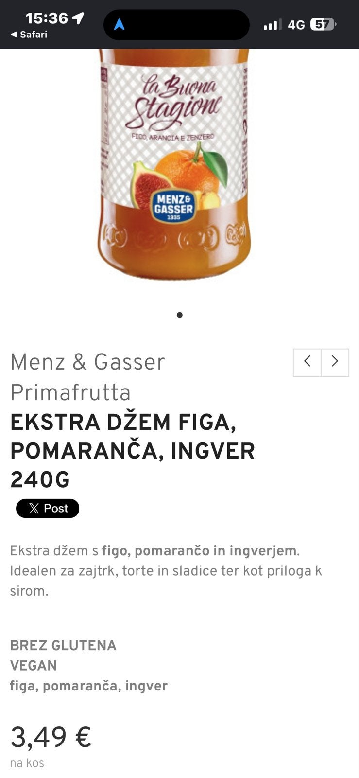 Confiture La buona stagione, Diversen, Ophalen