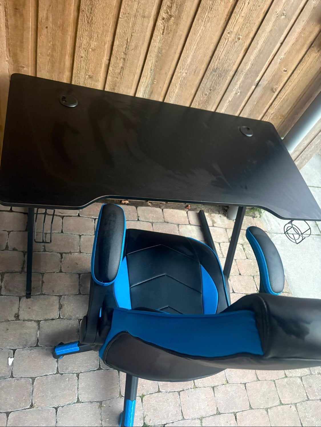 Game stoel, tafel, monitor, Ophalen, Gebruikt