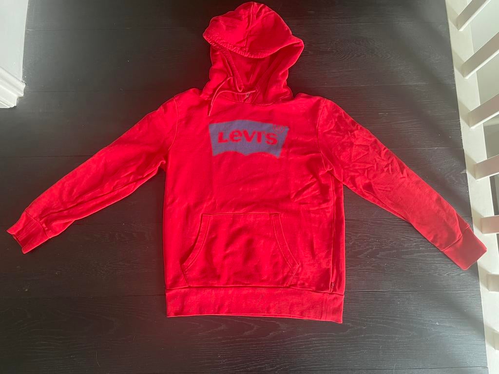 Hoodie Levi’s, Ophalen of Verzenden, Zo goed als nieuw, Maat 36 (S), Rood