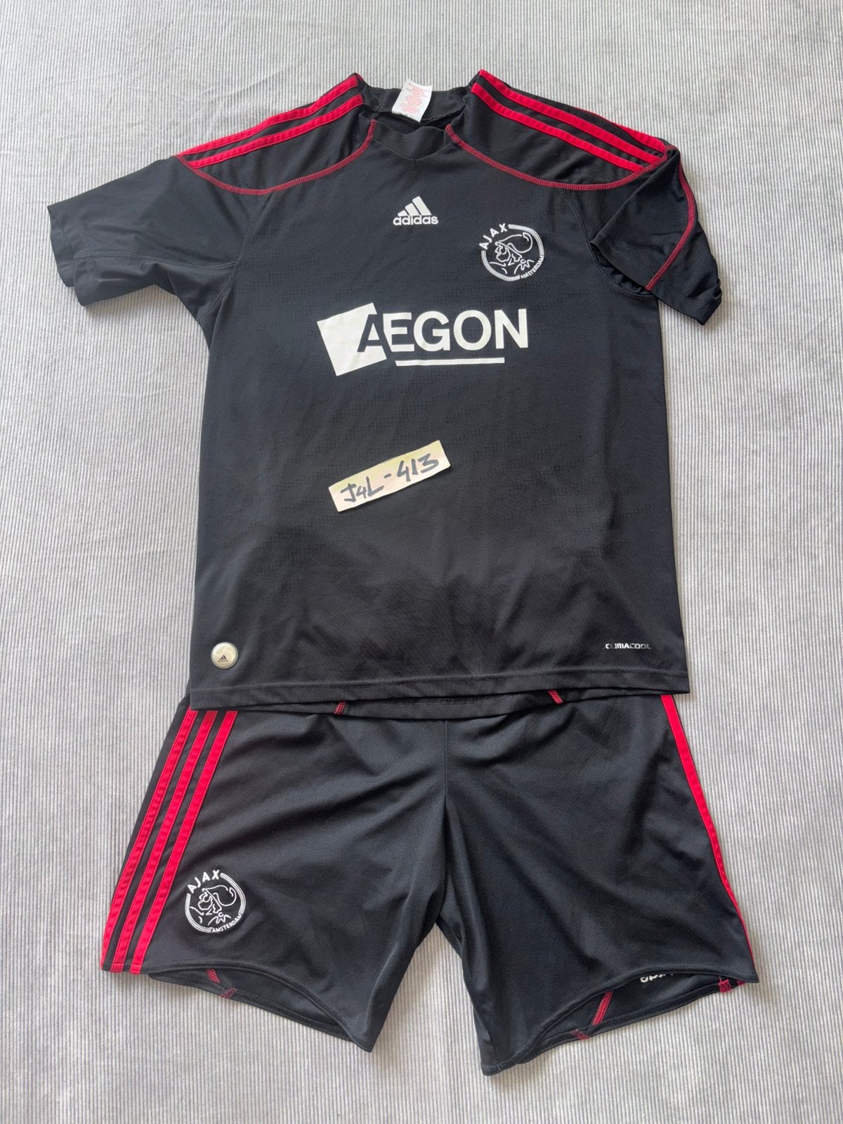 Ajax tenue 2009/2010, adidas aegon afca fside tdk nouri 34, Maat XS of kleiner, Verzenden, Shirt