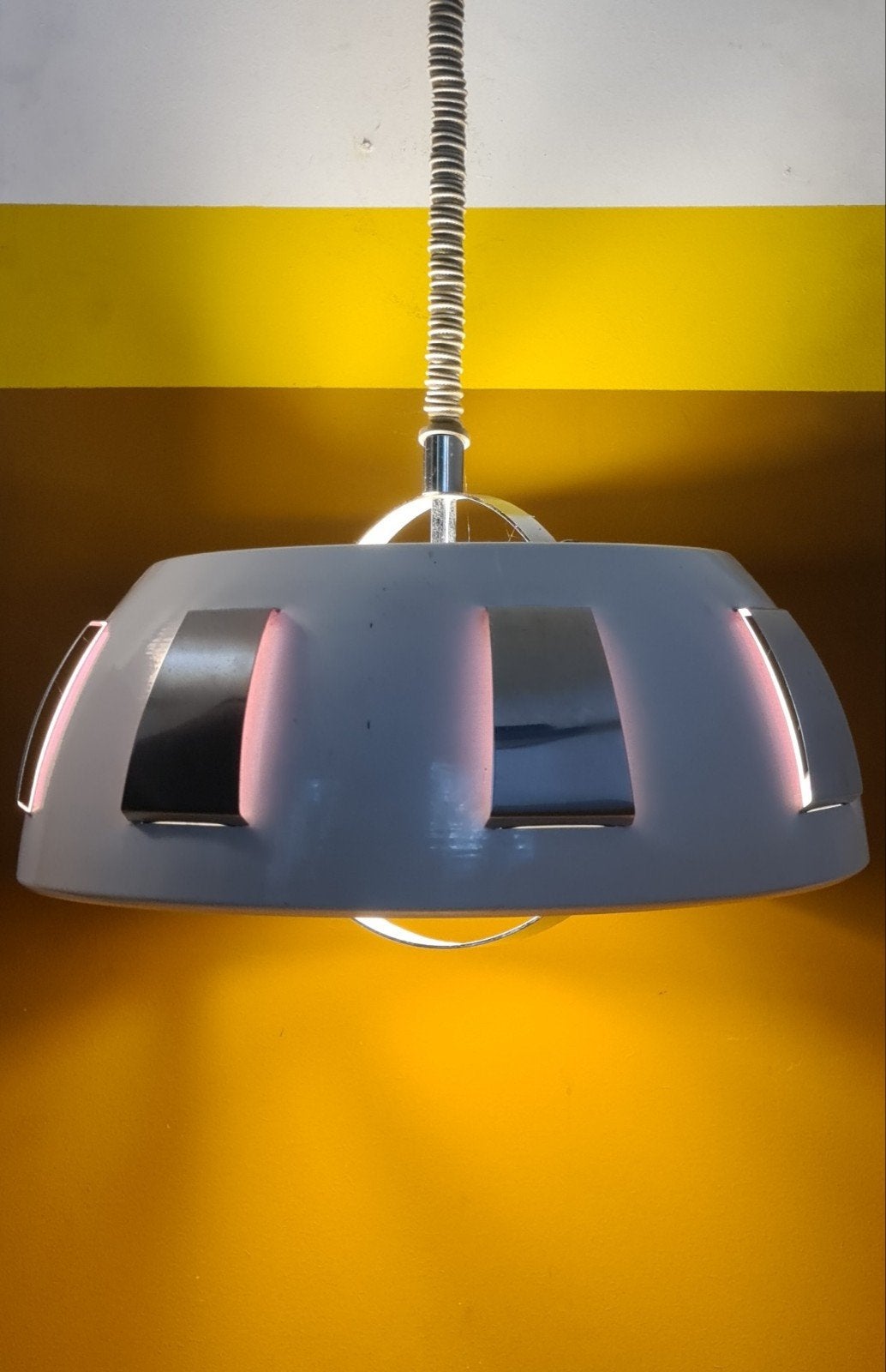Vintage, design hanglamp Lakro Amstelveen. Space Age, Huis en Inrichting, Ophalen of Verzenden, Lakro Amstelveen