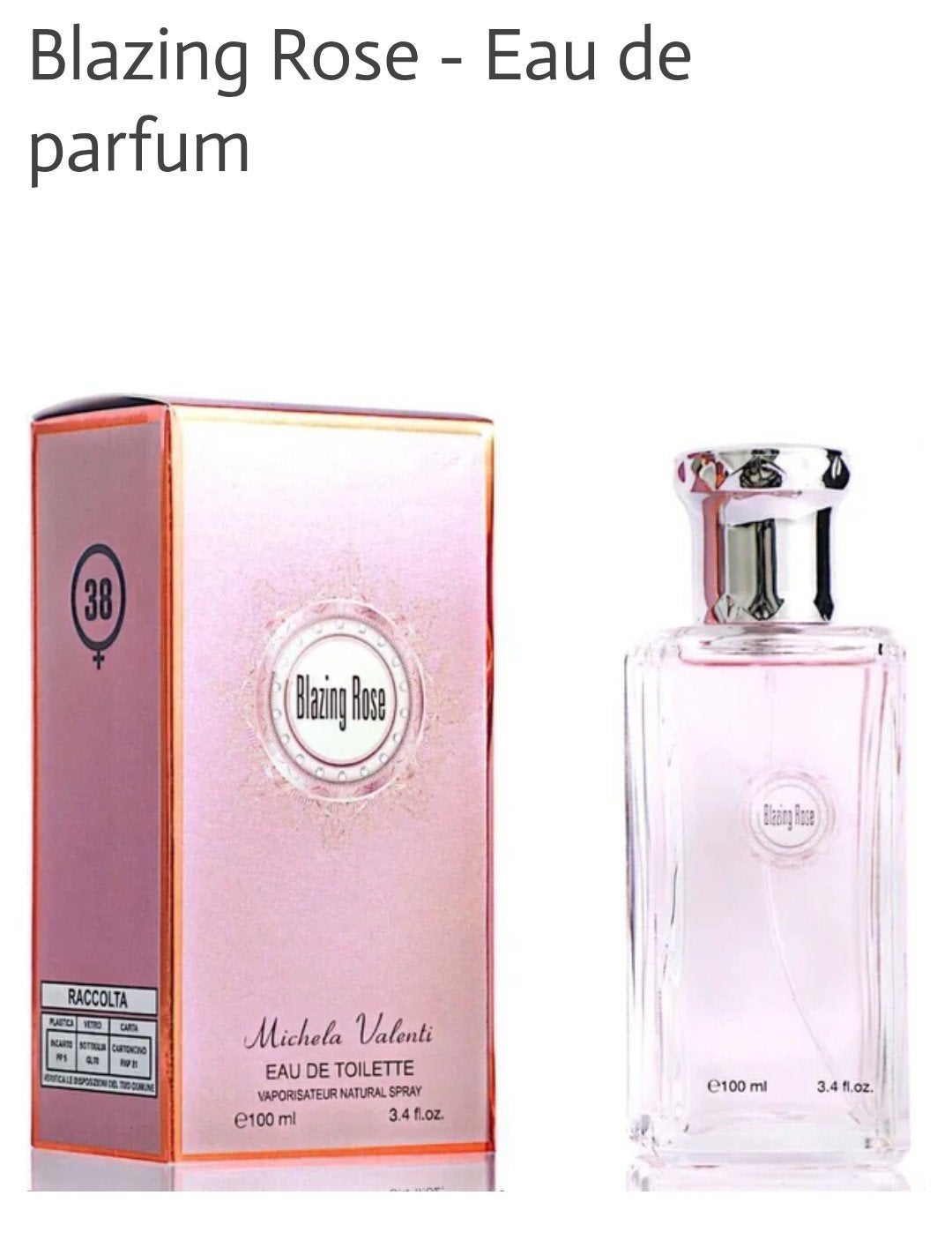 Blazing Rose - Eau de parfum - Michela Valenti 100ml, Verzenden, Nieuw