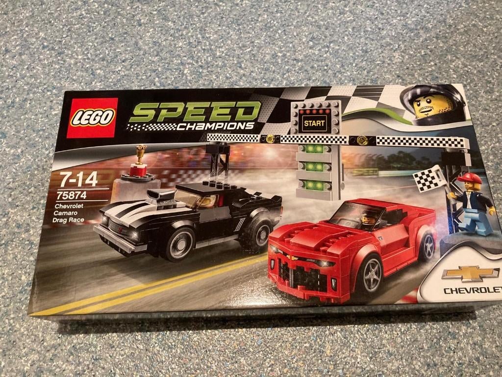 Lego Speed Champions Cheverolet Camero Drag Race 75874, Lego, Nieuw, Complete set, Ongeopend/sealed